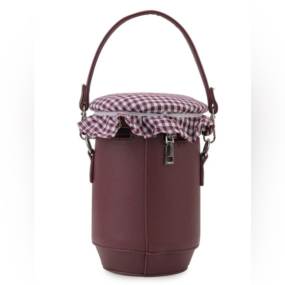 NEW Strawberry 🍓 Jelly/ Jam Jar Crossbody Bag - Picture 2 of 5